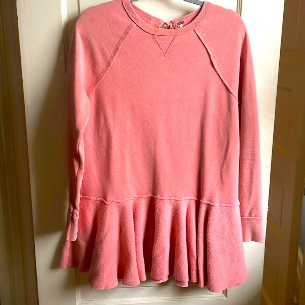 Free People pink mini sweater dress Sz Xs